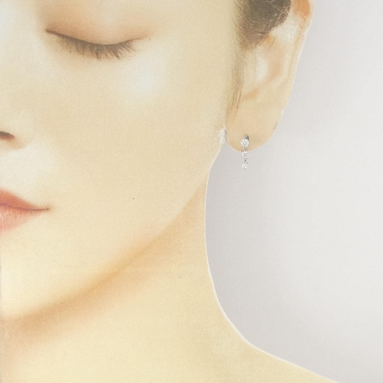 PT900 Diamond Earrings