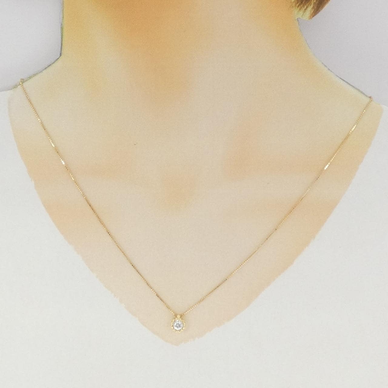 K18YG ダイヤモンド ネックレス 0.36CT