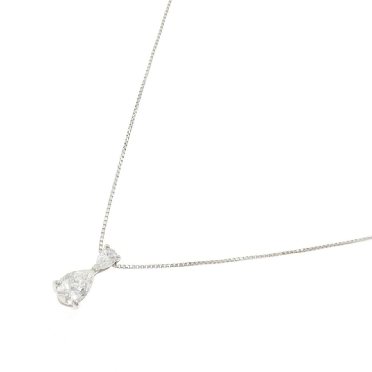 PT950/PT850 ダイヤモンド ネックレス 0.311CT E VS2 ペアシェイプ