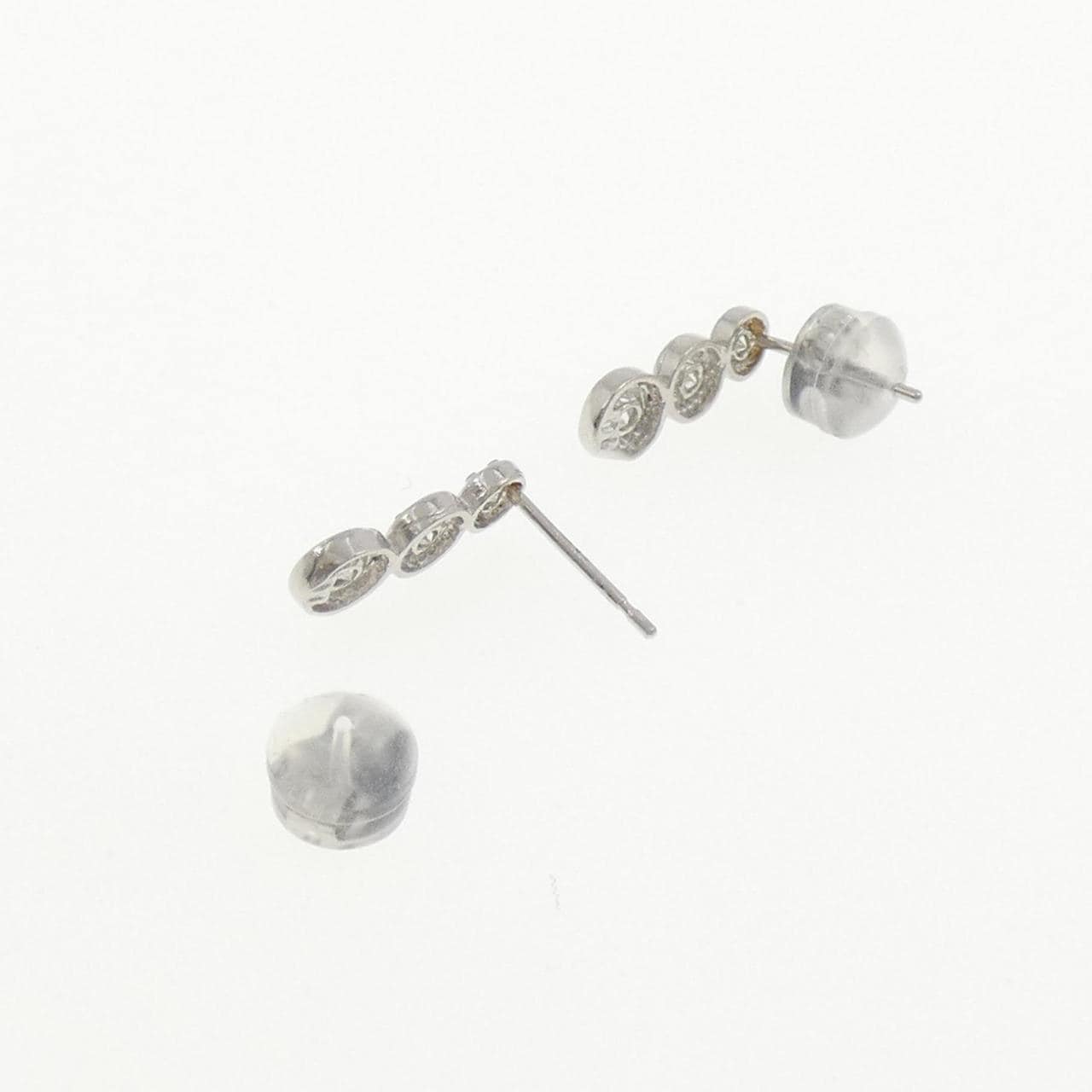 PT900 ダイヤモンド ピアス 0.2CT