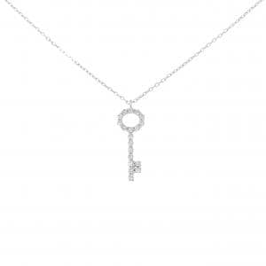 K18WG ダイヤモンド ネックレス 0.12CT