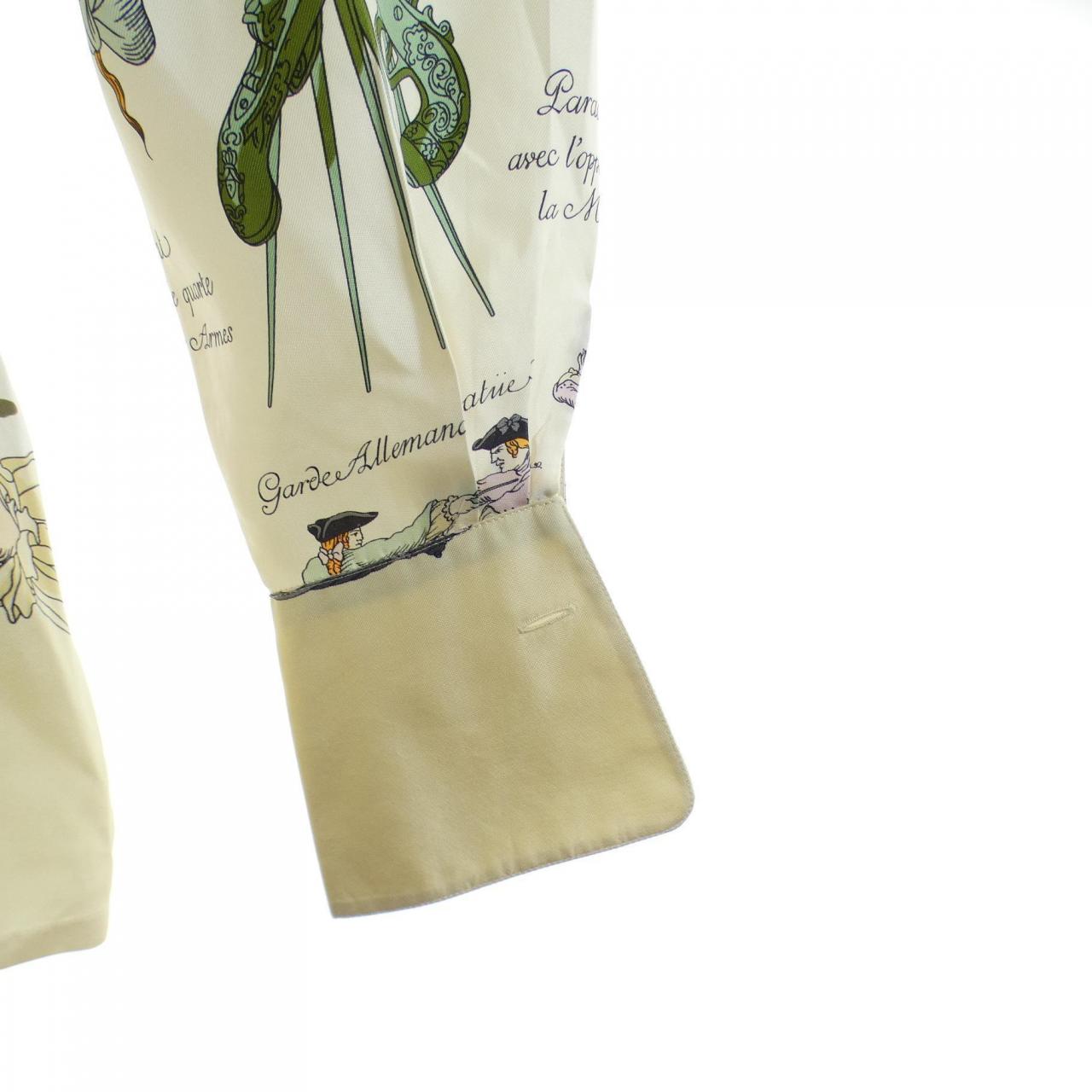 【ヴィンテージ】エルメス HERMES TRAITE DES ARMES ツイルレーヌ. シャツ