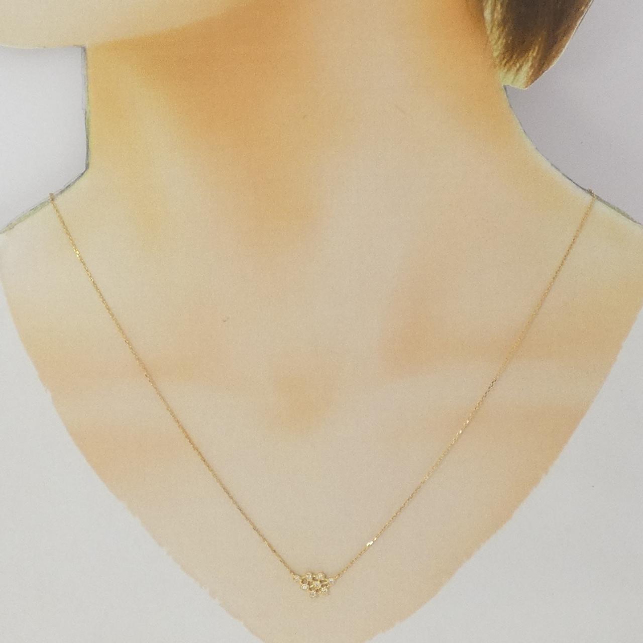 K18YG ダイヤモンド ネックレス 0.048CT