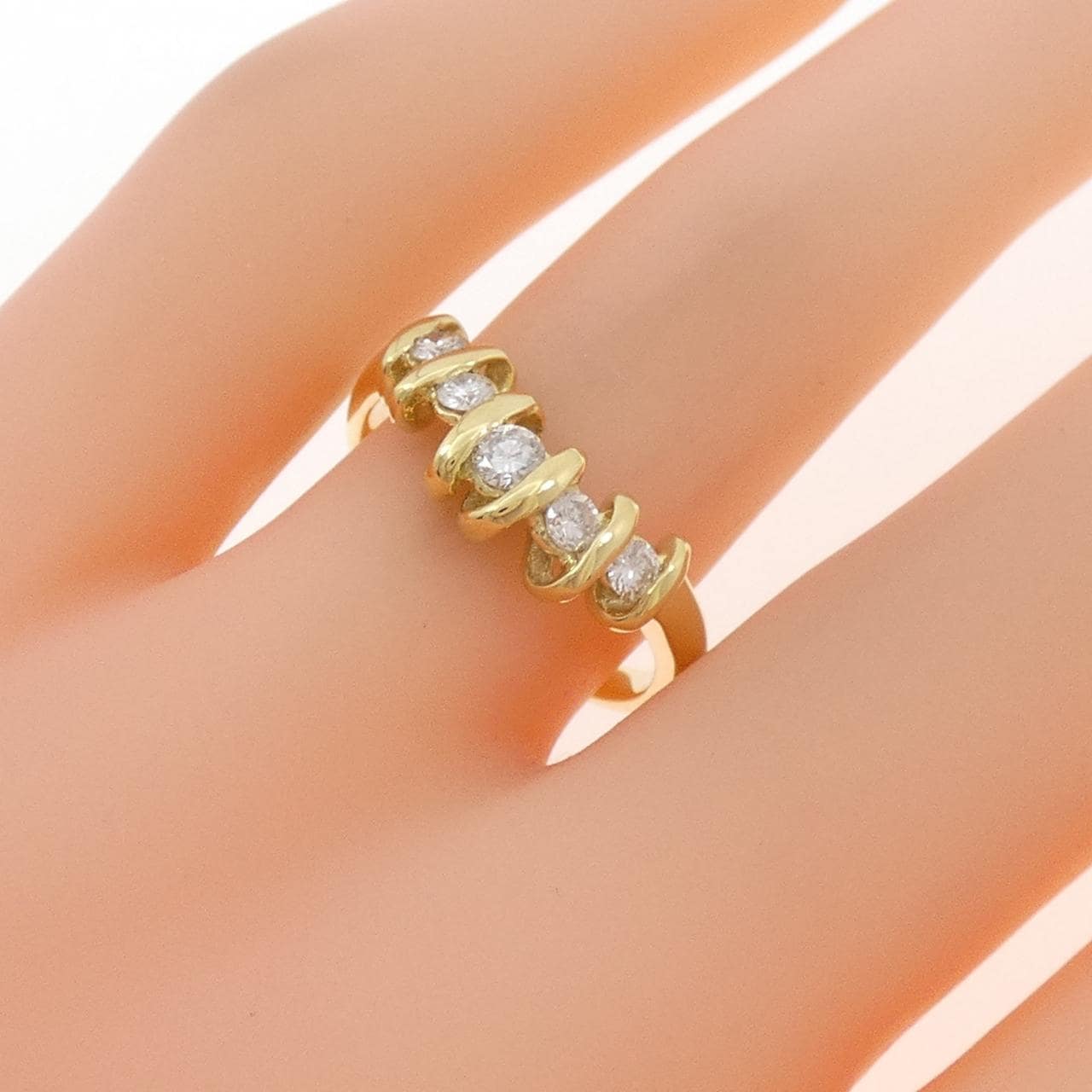 K18YG ダイヤモンド リング 0.31CT