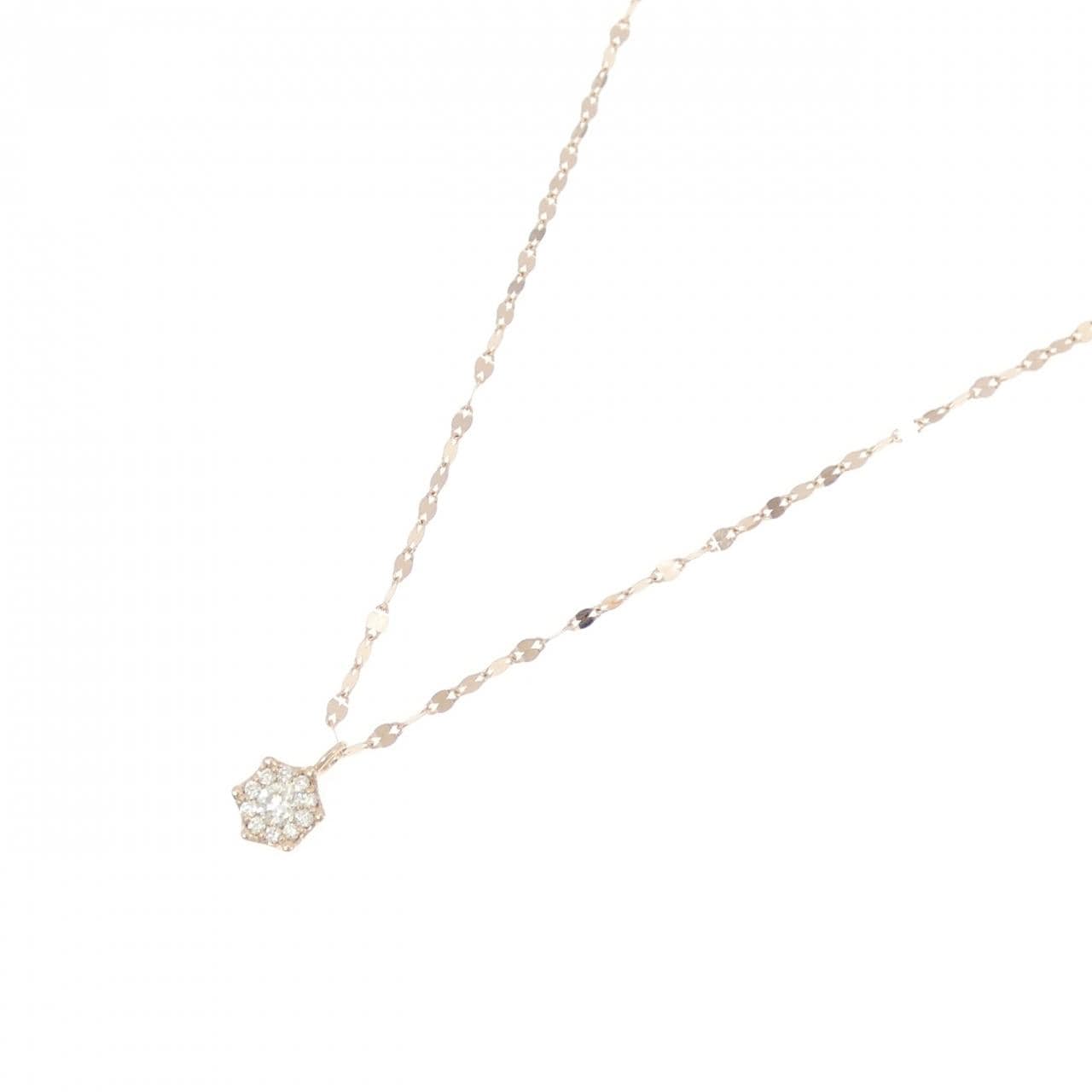 K18PG ダイヤモンド ネックレス 0.31CT