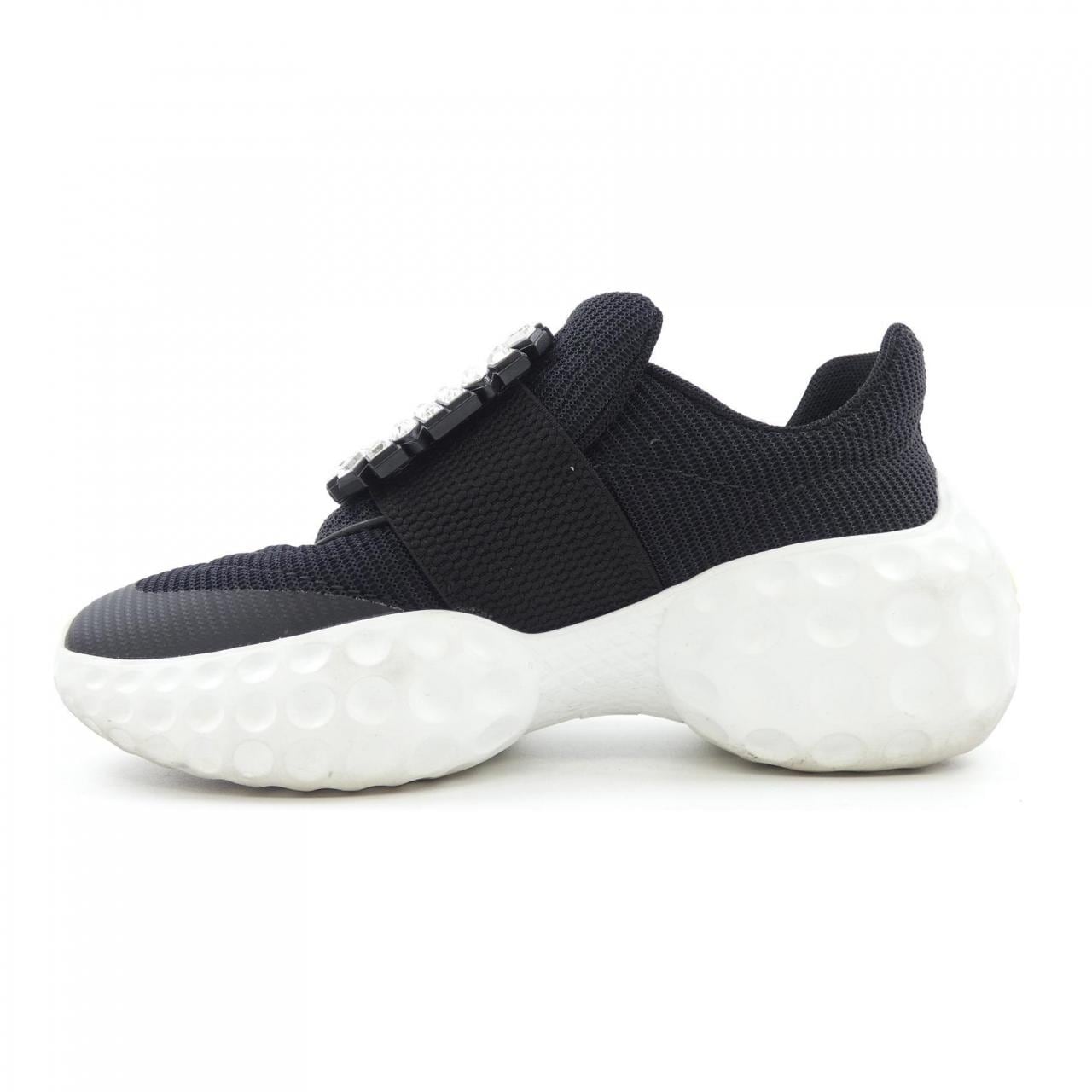 ロジェヴィヴィエ ROGER VIVIER テクニカル ファブリック ヴィヴラン ライト ストラスバックル スニーカー