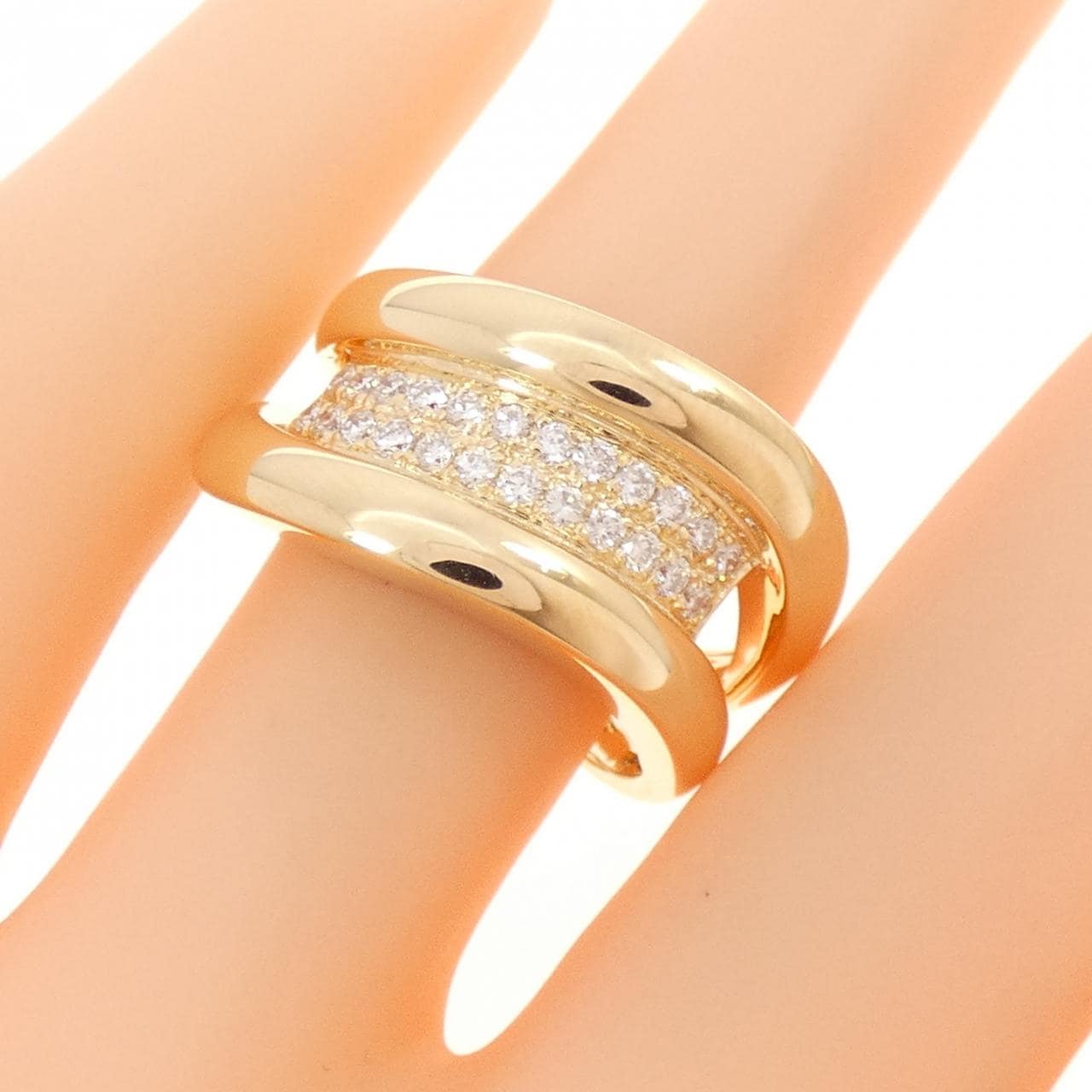 750YG ダイヤモンド リング 0.33CT