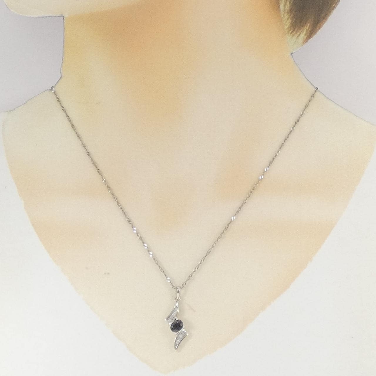 PT850/PT900 サファイヤ ネックレス 0.63CT