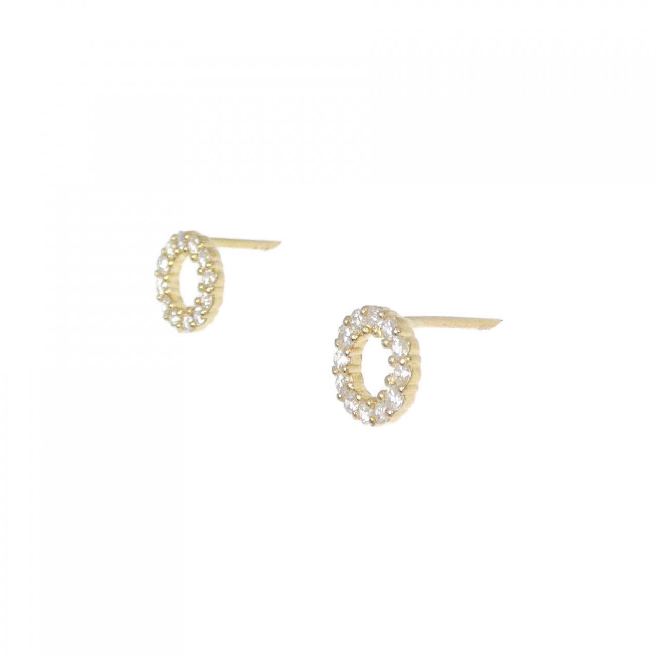 K18YG ダイヤモンド ピアス 0.20CT