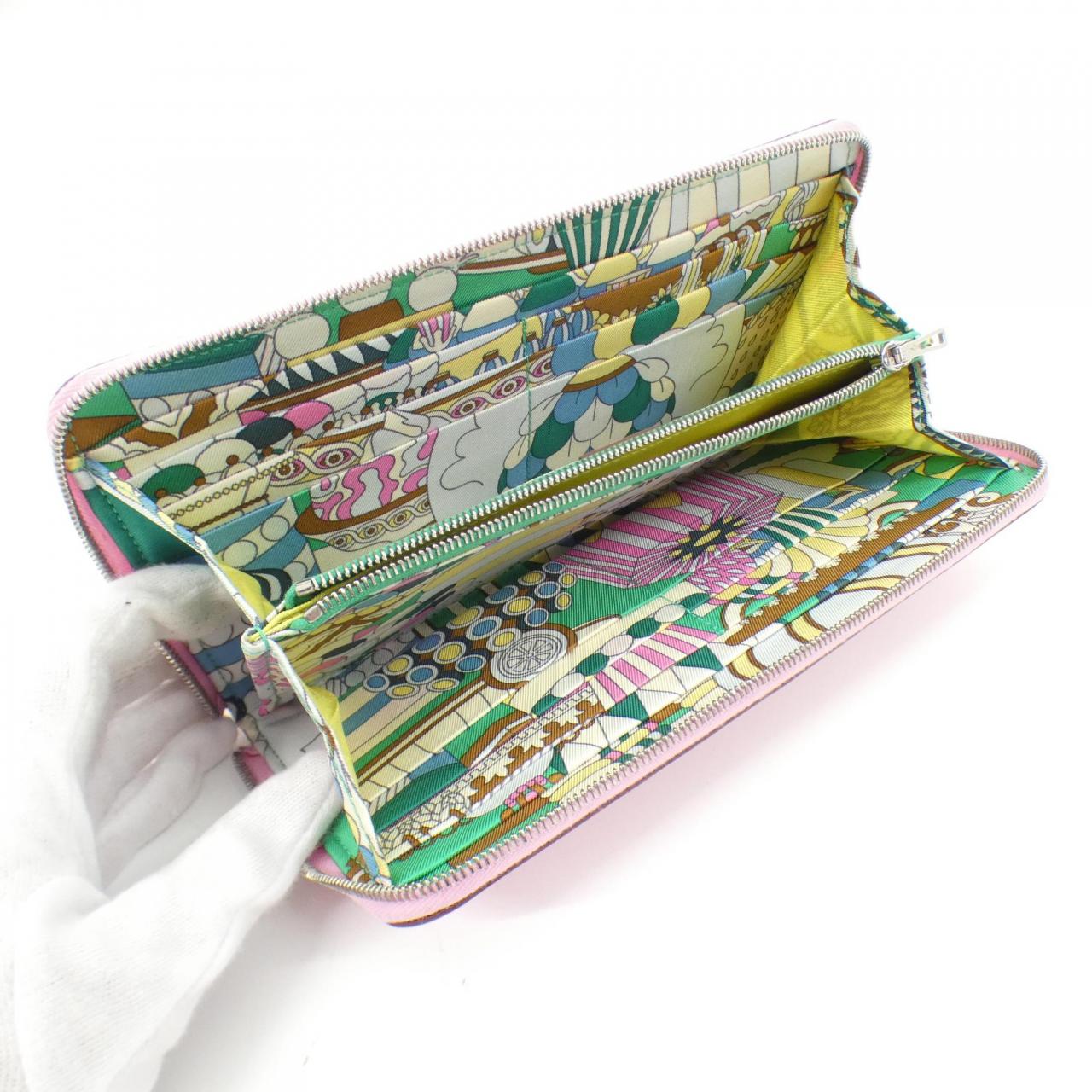HERMES LA PATISSERIE FRANCAISE Silk in Classic 083084CK Wallet