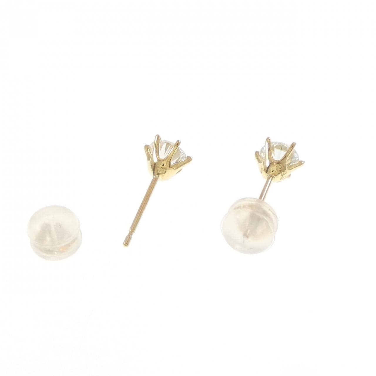 【新品】K18YG ダイヤモンド ピアス 0.329CT 0.322CT G SI1 VG