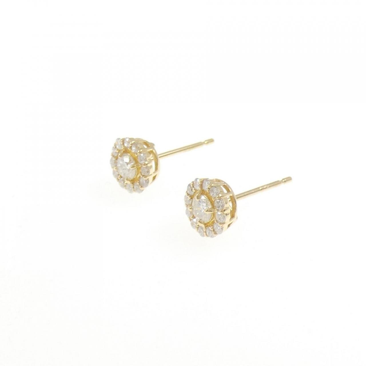 【リメイク】K18YG ダイヤモンド ピアス 0.40CT
