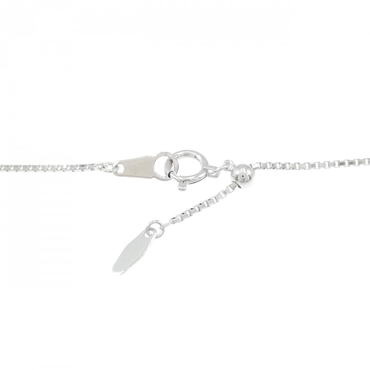 K18WG サファイヤ ネックレス 5.09CT