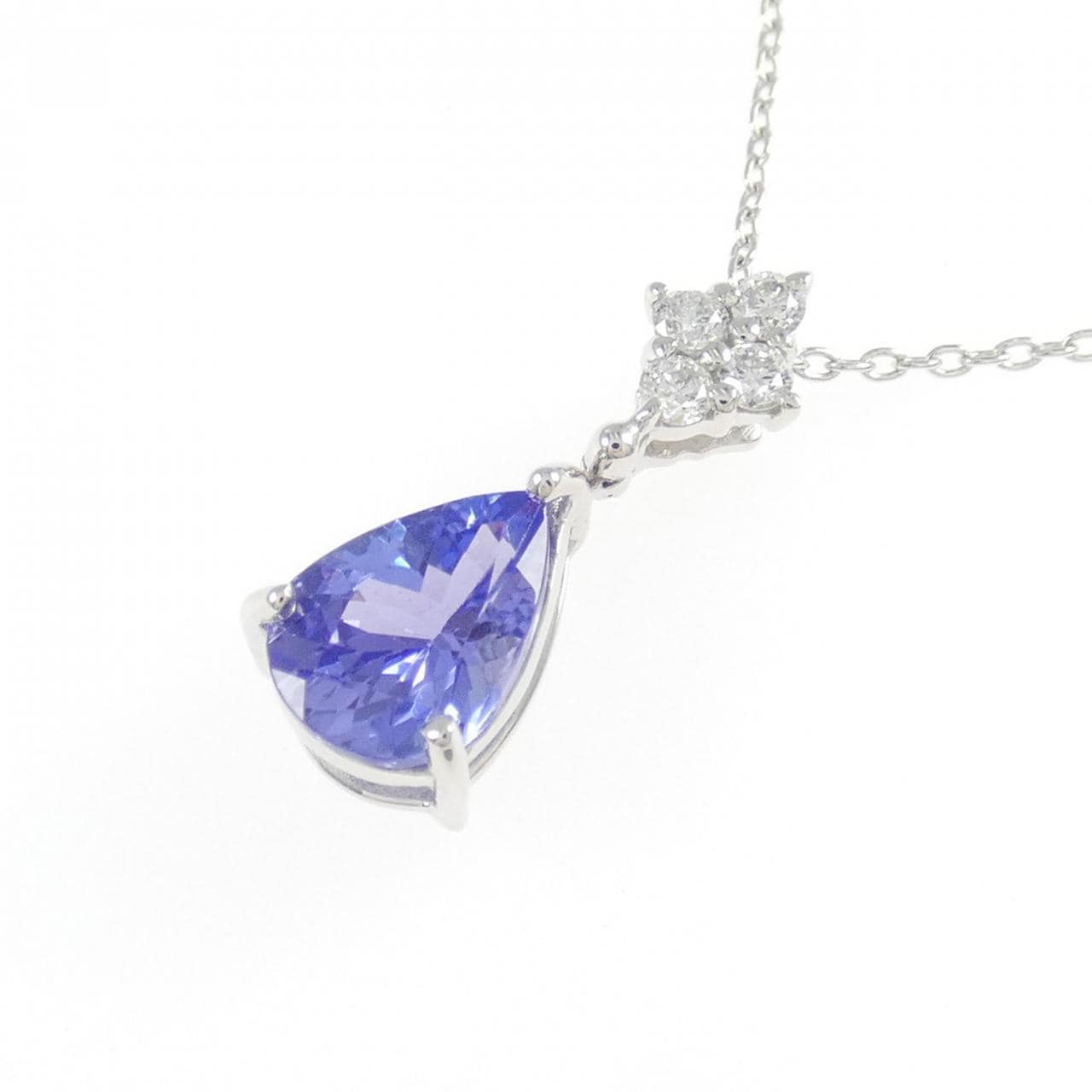 K18WG タンザナイト ネックレス 1.04CT