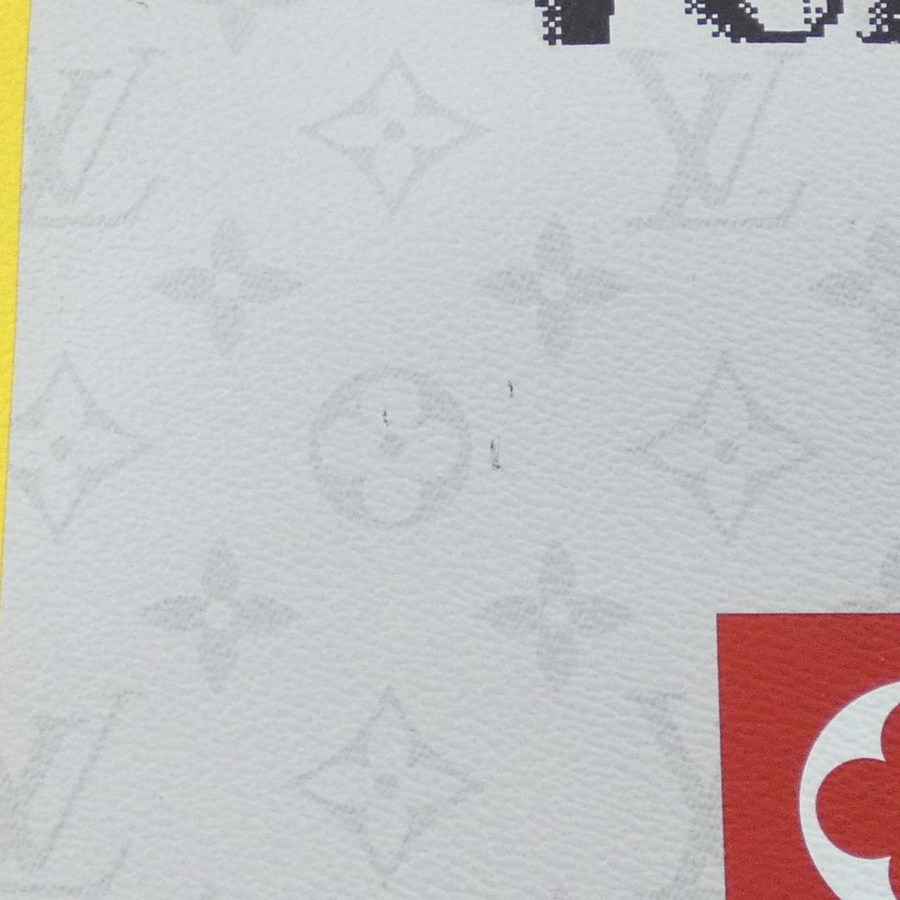 ルイヴィトン ホワイト モノグラム ロゴ フラット ヴェルティカル トート M44627 バッグ