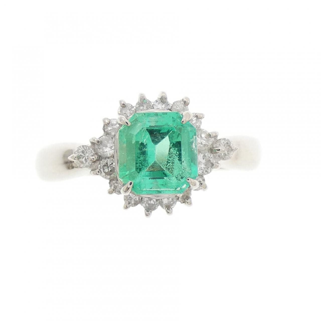PT900 エメラルド リング 0.85CT