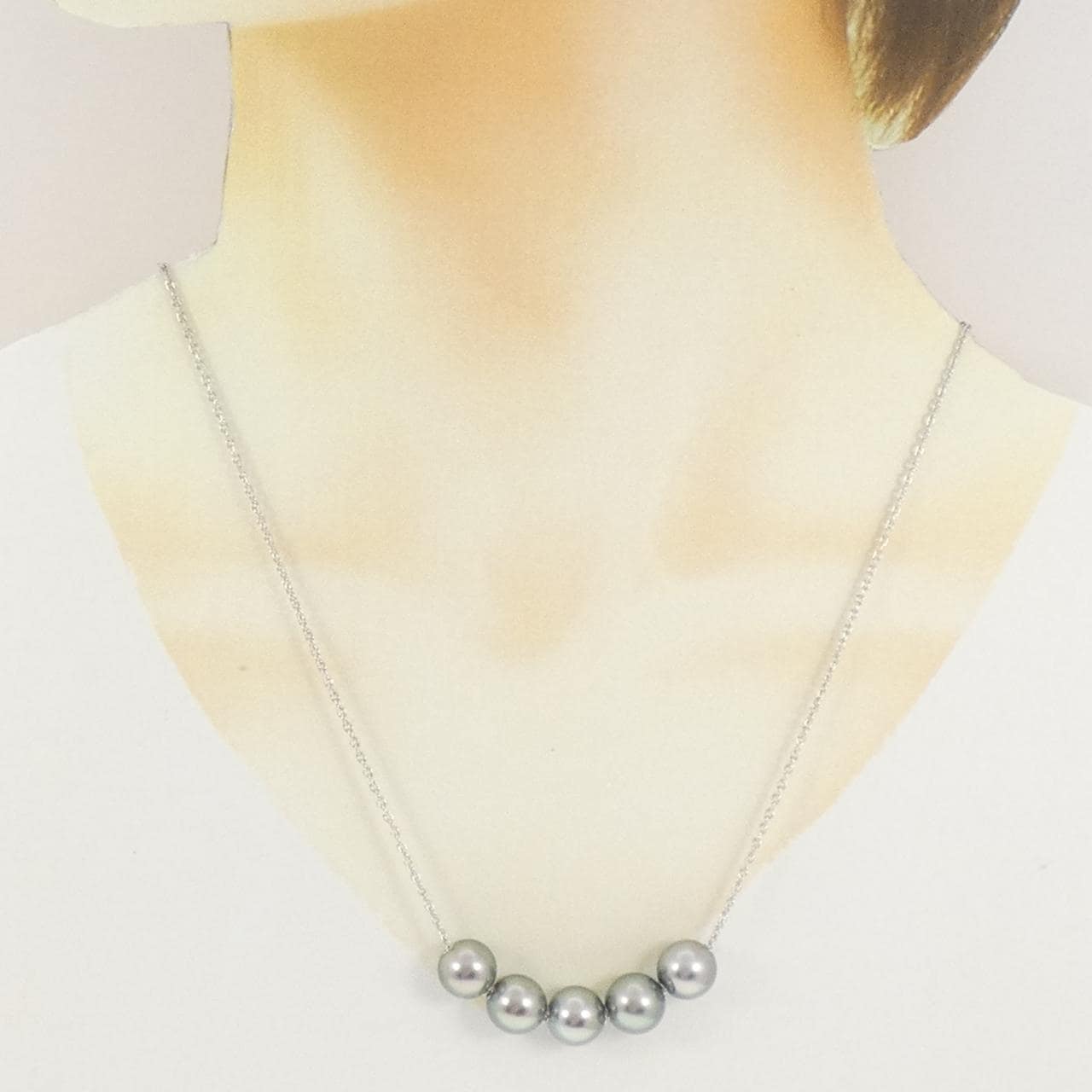 ミキモト 黒蝶パール ネックレス