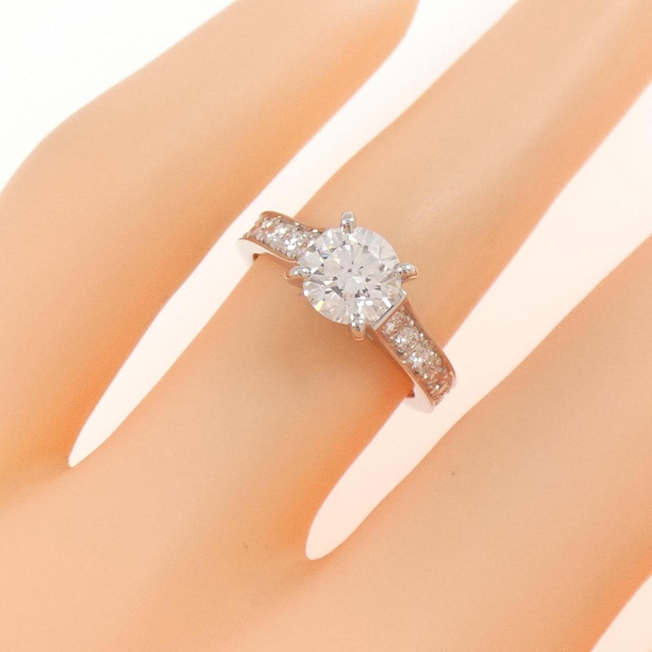 カルティエ 1895 ソリテール リング 0.90CT F VS1 EXT