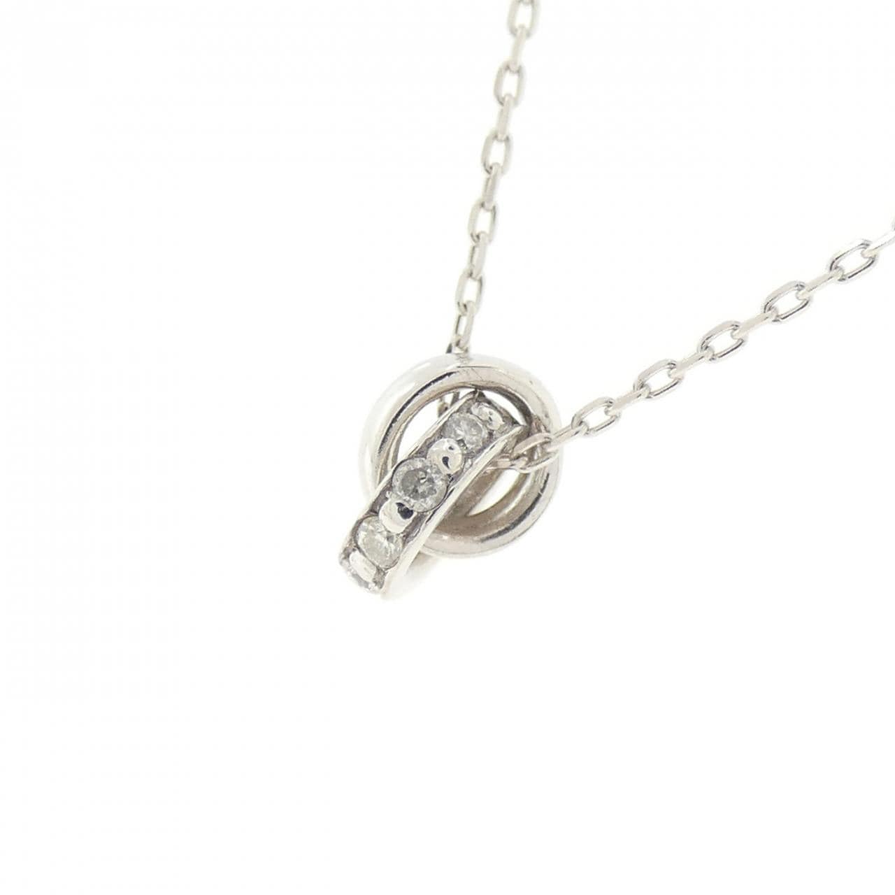 K10WG ダイヤモンド ネックレス 0.045CT