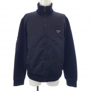 プラダ PRADA トライアングルロゴ ナイロンディテールフリースジャケット UJL189 S212 1YFJ ブルゾン