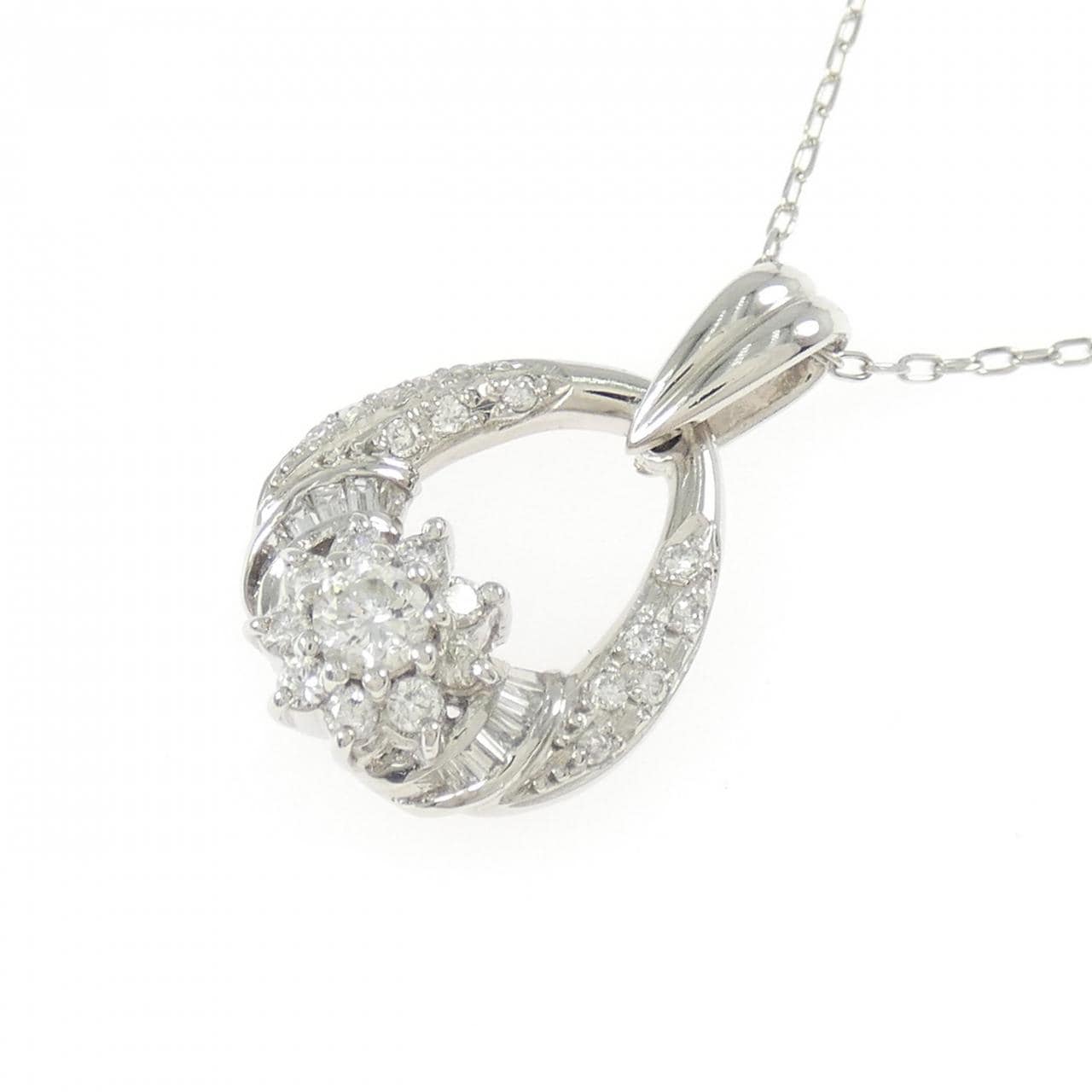 PT900/PT850 ダイヤモンド ネックレス 0.50CT