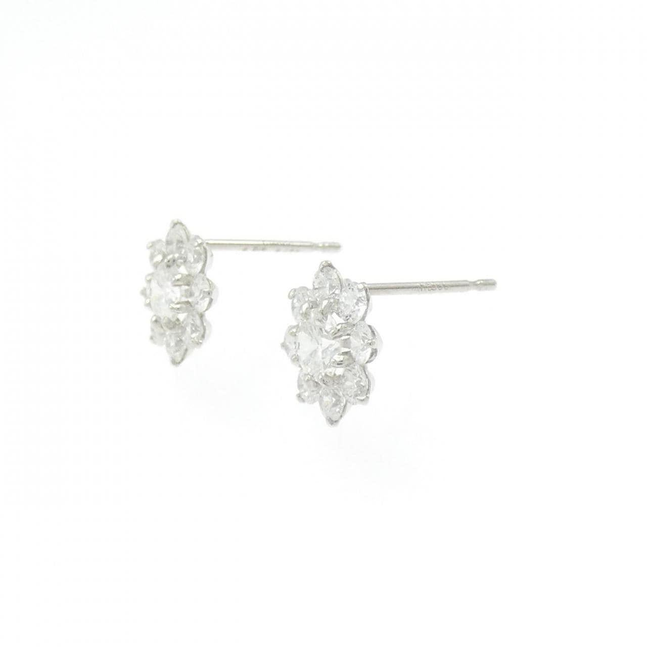 【新品】PT900 ダイヤモンド ピアス 0.316CT 0.315CT G VS2 VG