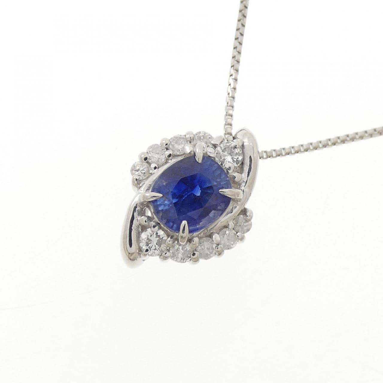 PT900/PT850 サファイヤ ネックレス 0.63CT