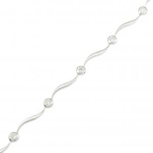 K18WG ダイヤモンド ブレスレット 0.25CT