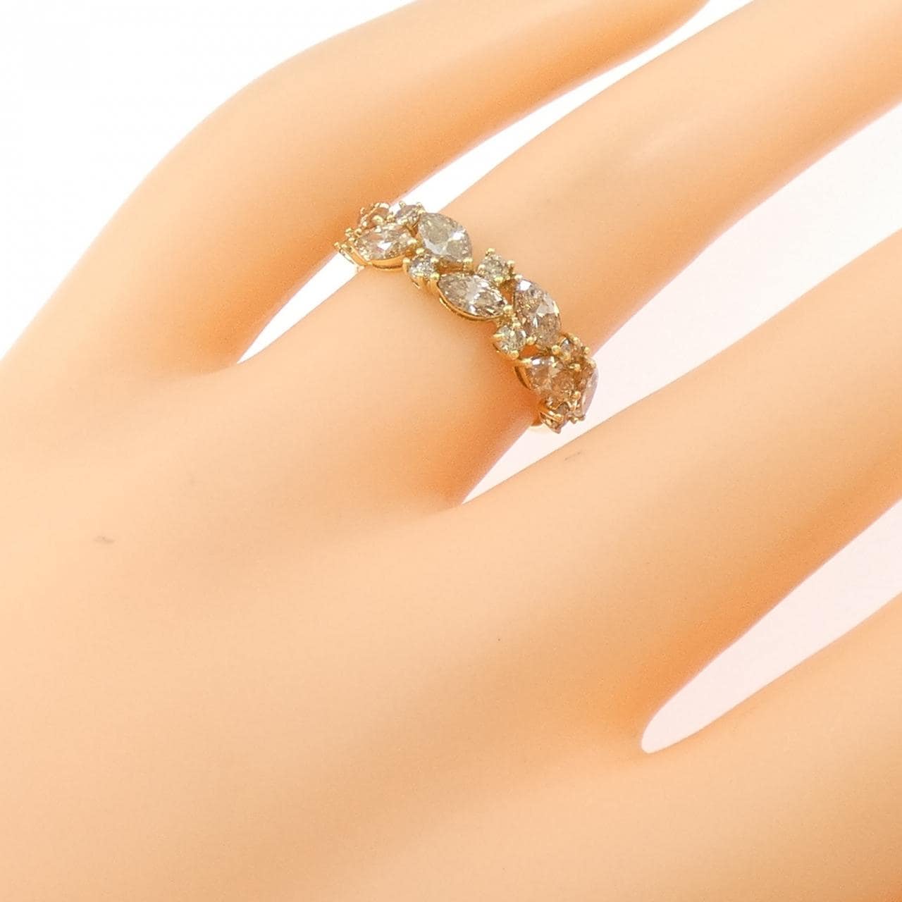 K18YG ダイヤモンド リング 0.25CT
