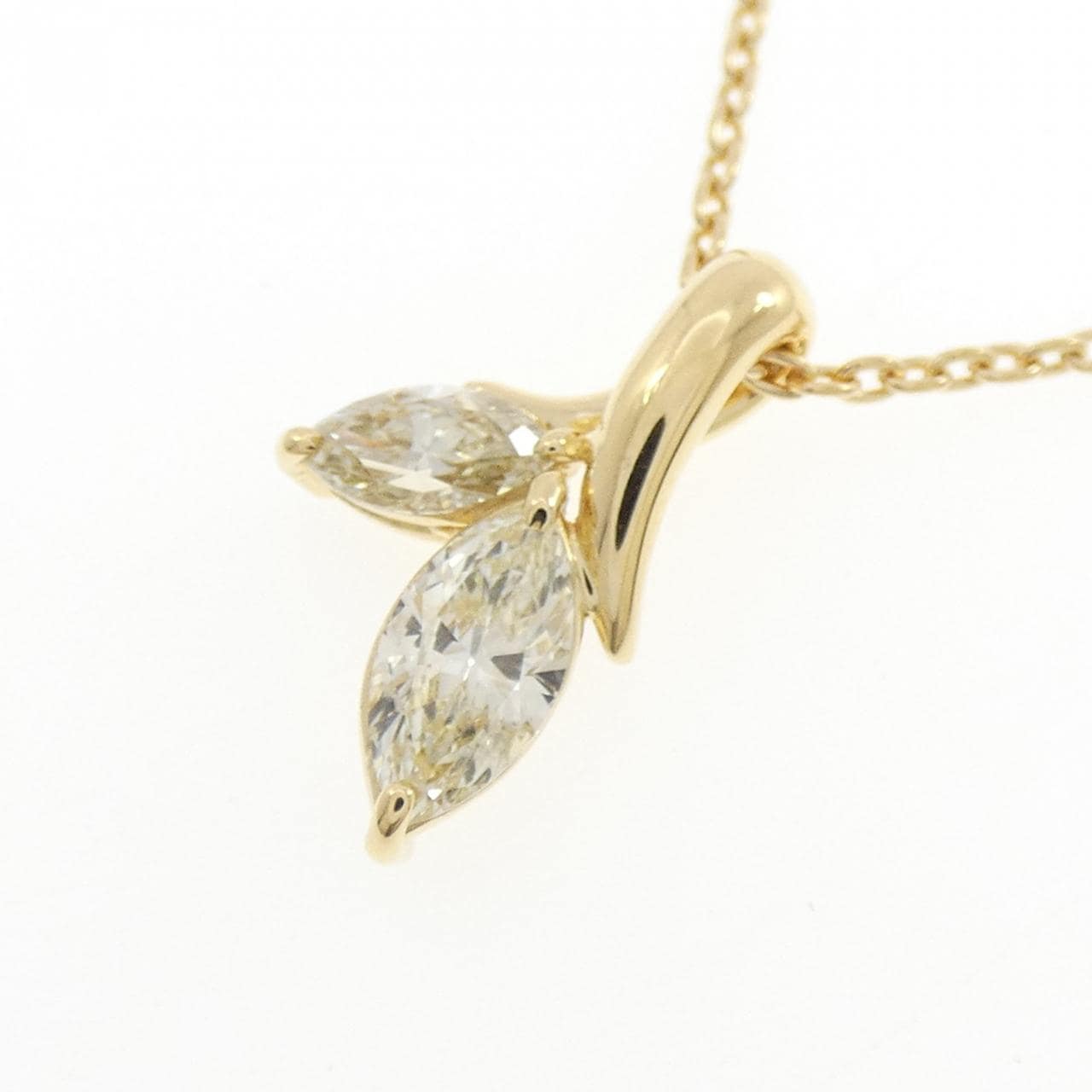 K18YG ダイヤモンド ネックレス 0.75CT