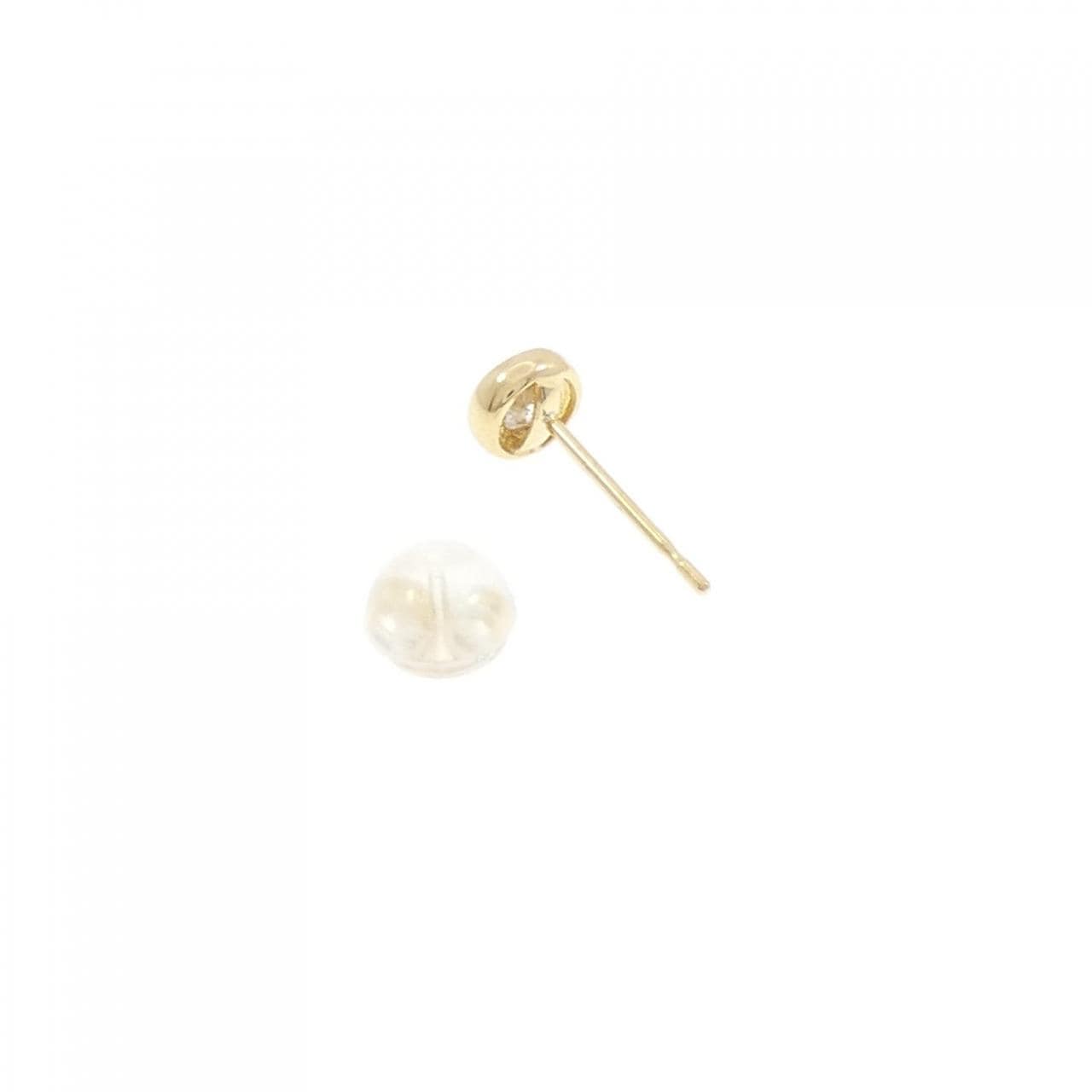K18YG ダイヤモンド ピアス 0.10CT 片耳