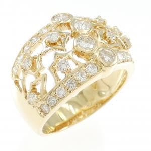 K18YG ダイヤモンド リング 0.87CT