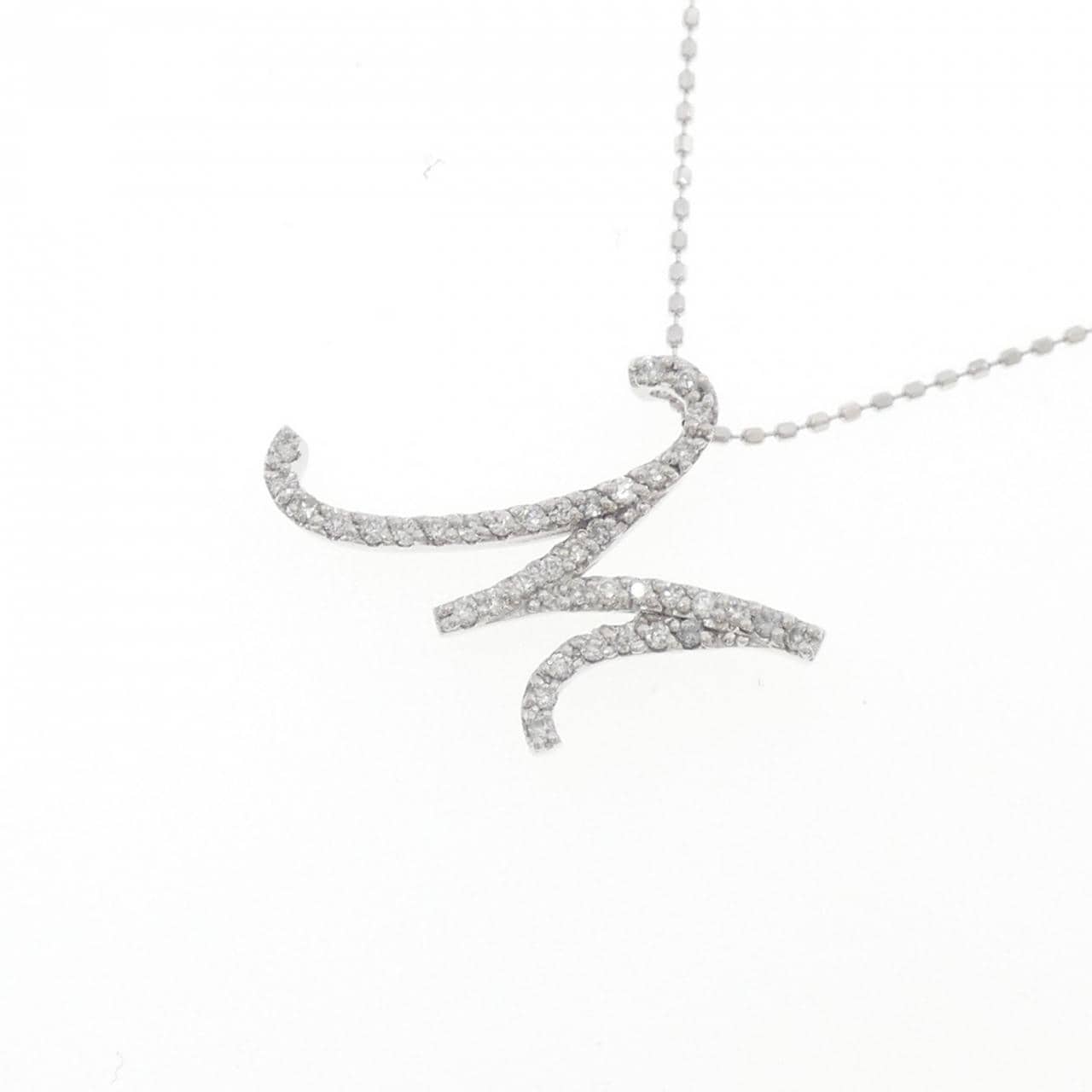 セイレーン　アズーロ イニシャル ネックレス 0.21CT