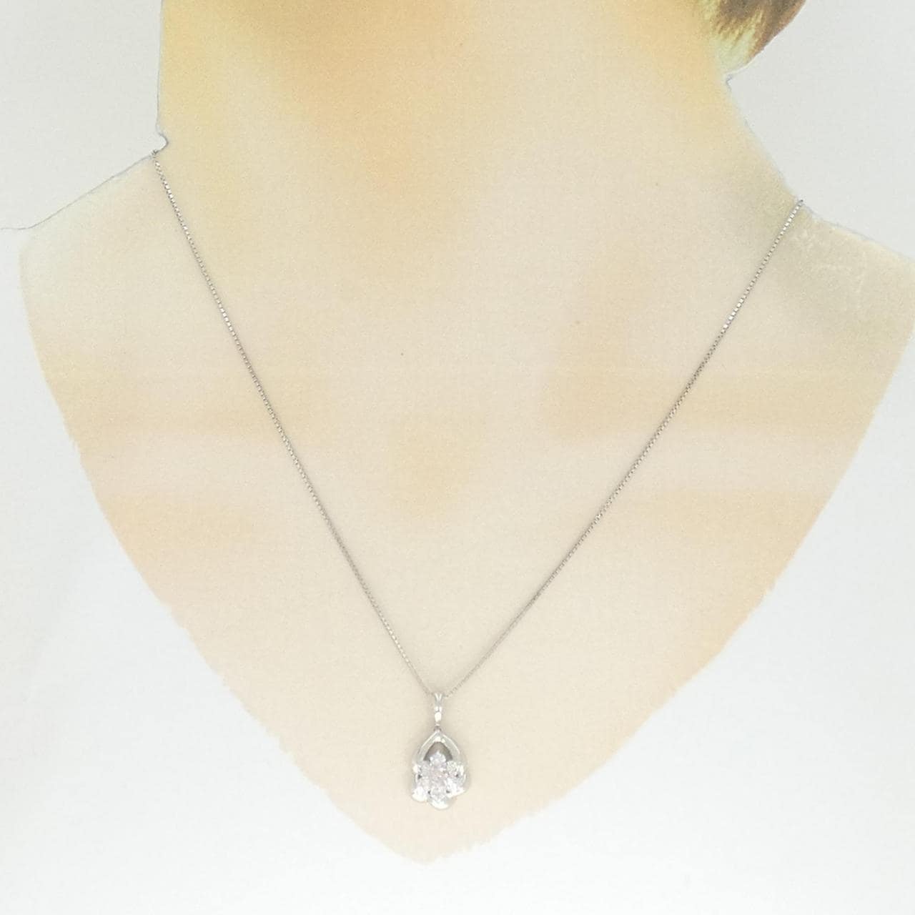 PT/PT850 ダイヤモンド ネックレス 0.161CT FOP I1