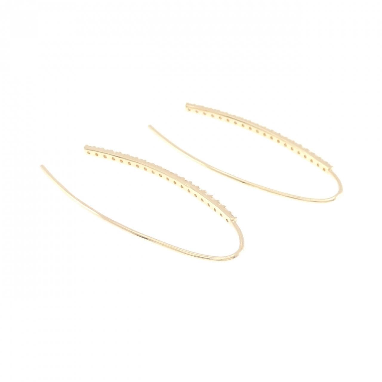 【リメイク】K18YG ダイヤモンド ピアス 0.50CT
