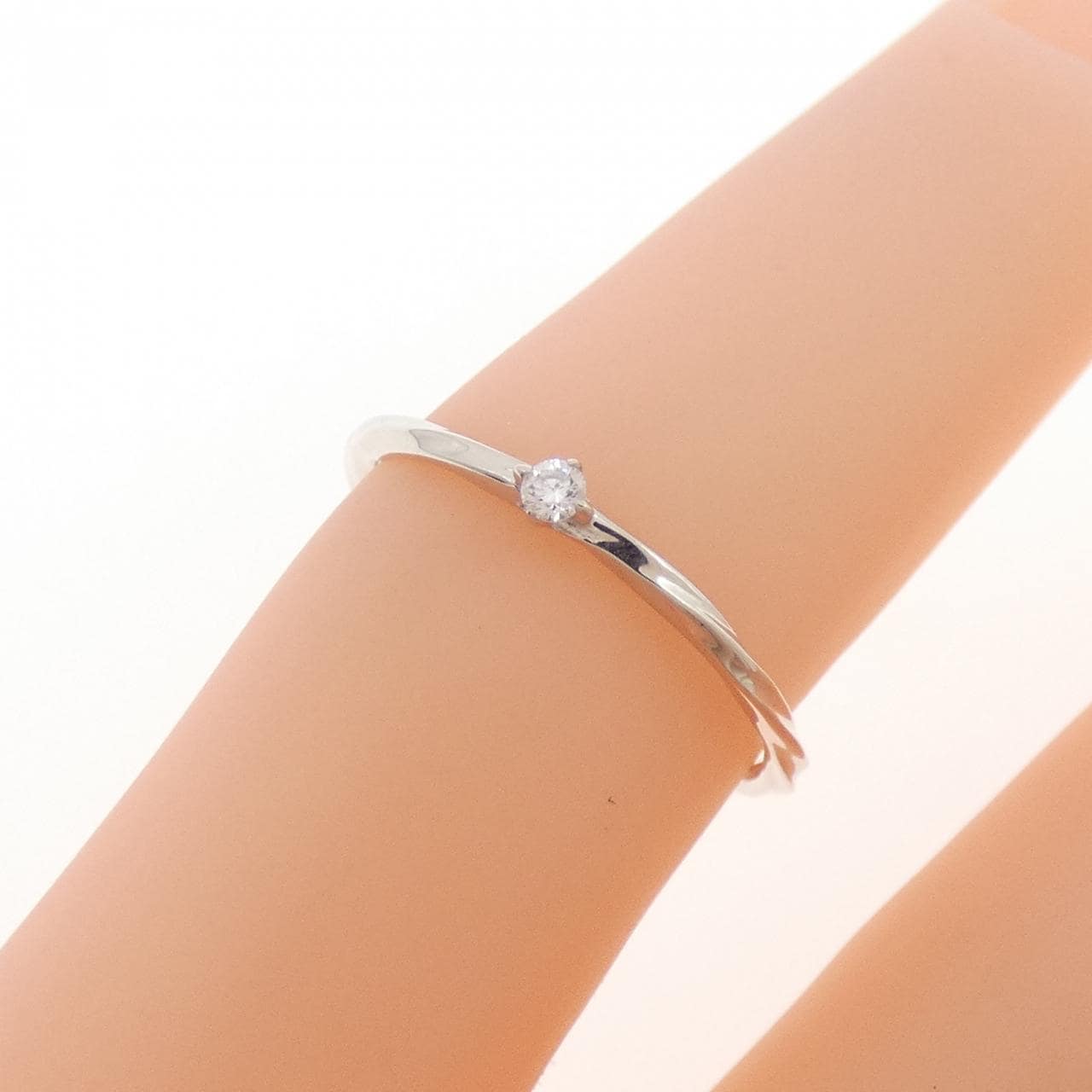 エテ ダイヤモンド ピンキーリング 0.01CT