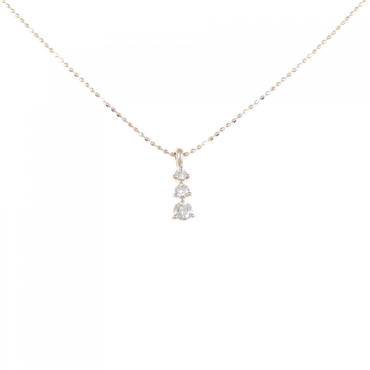 K10PG ダイヤモンド ネックレス 0.18CT