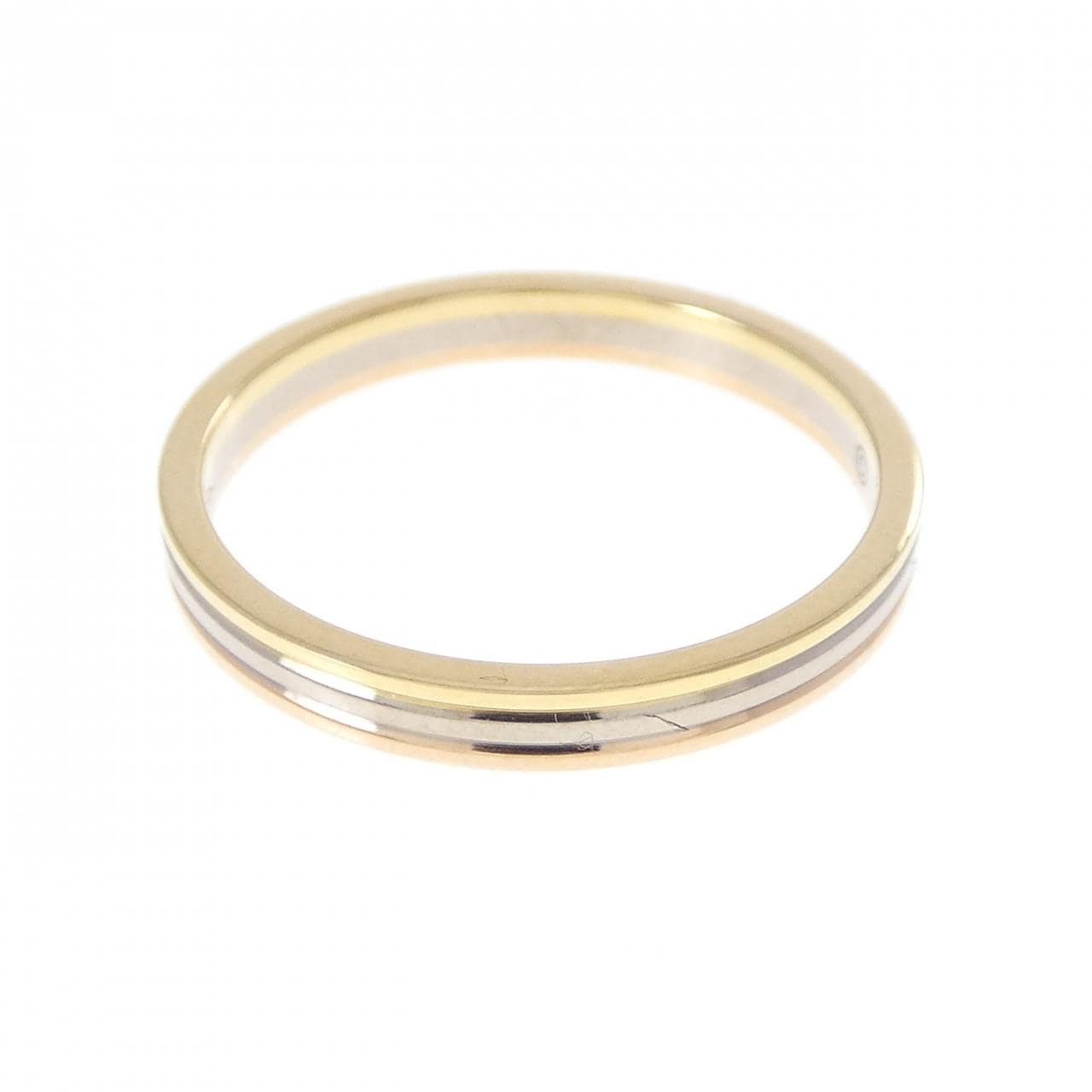 カルティエ スリーゴールドウェディング リング