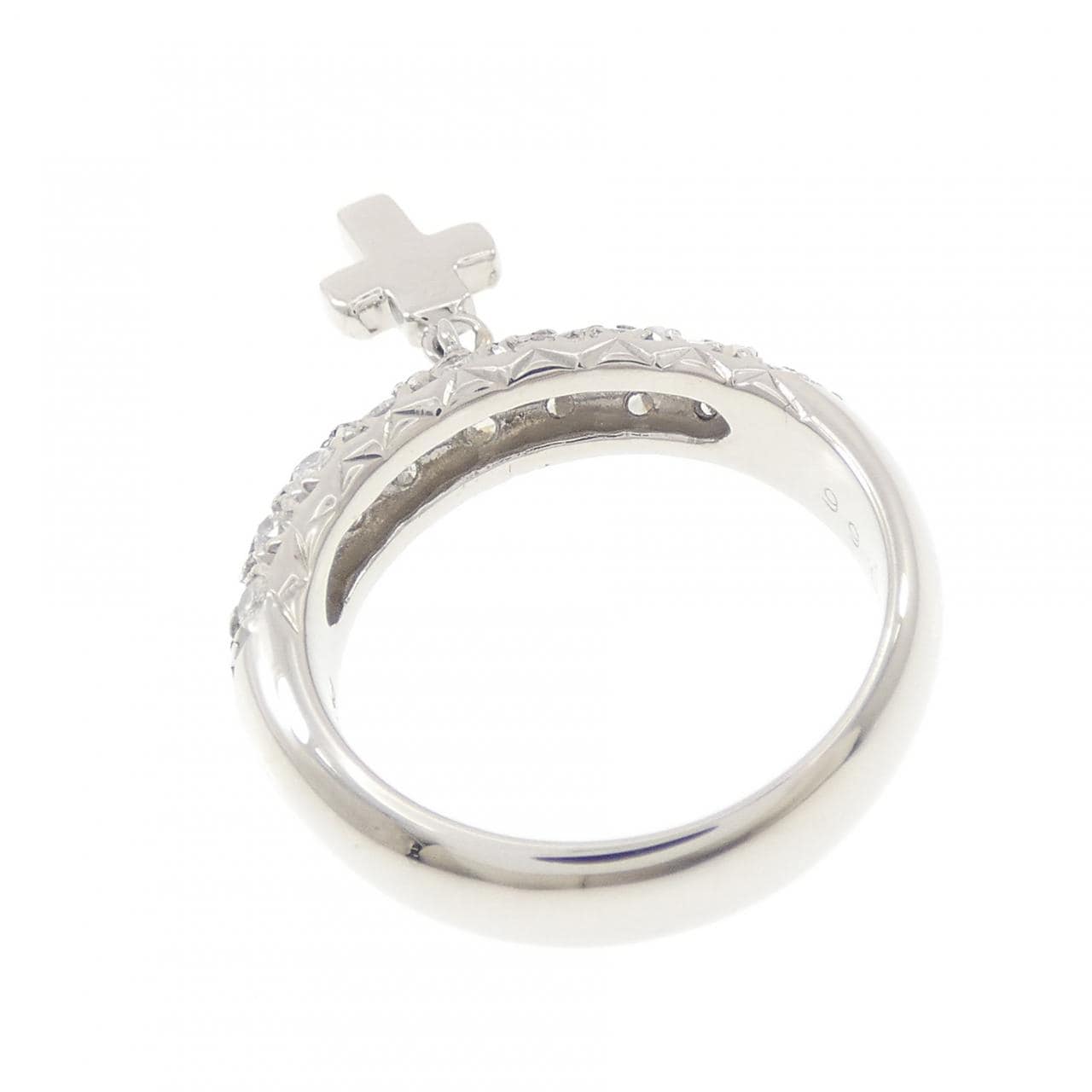 PT900 クロス ダイヤモンド リング 0.363CT