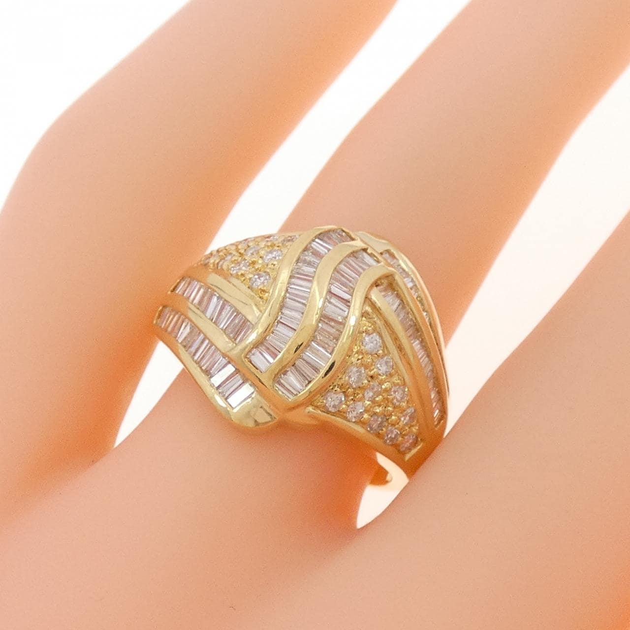 K18YG ダイヤモンド リング 1.14CT