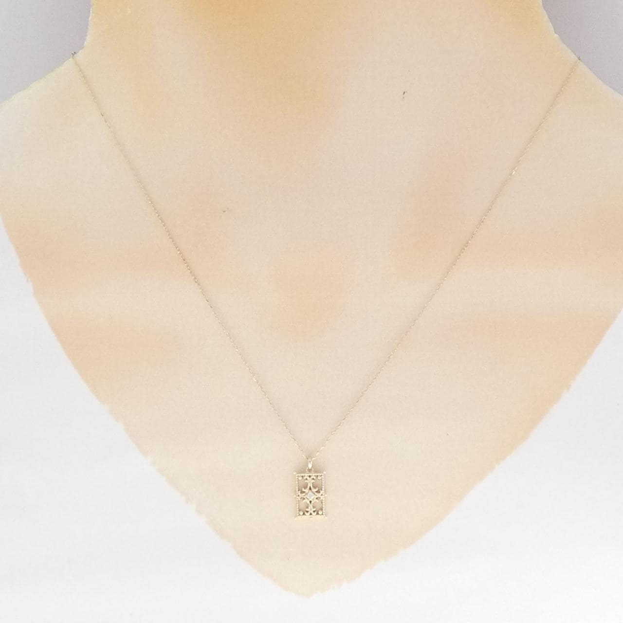 K10YG ダイヤモンド ネックレス 0.01CT