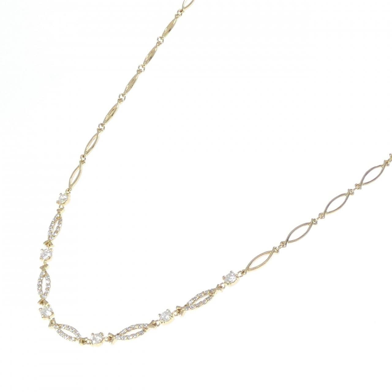 K18YG ダイヤモンド ネックレス 1.00CT