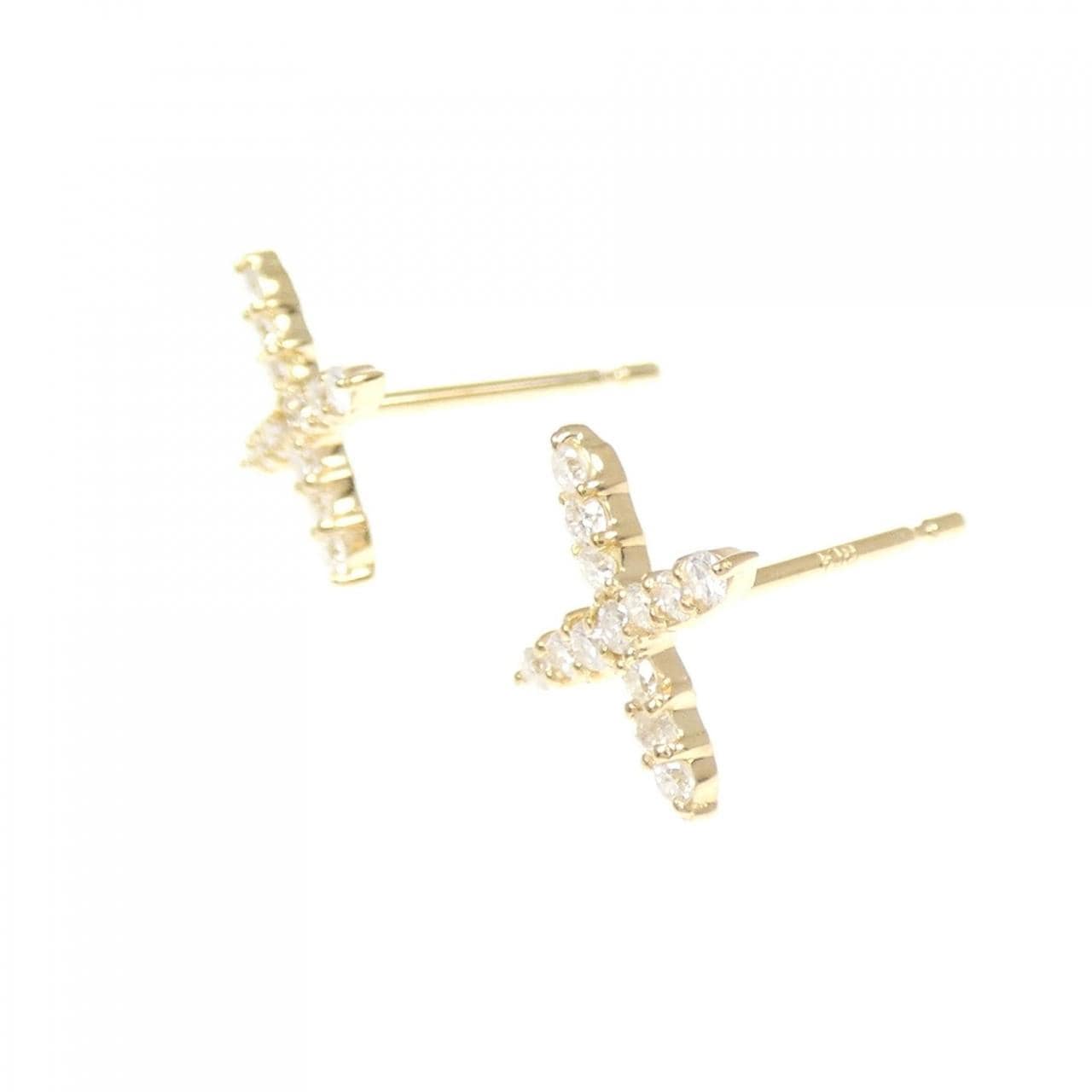【リメイク】K18YG ダイヤモンド ピアス 0.20CT