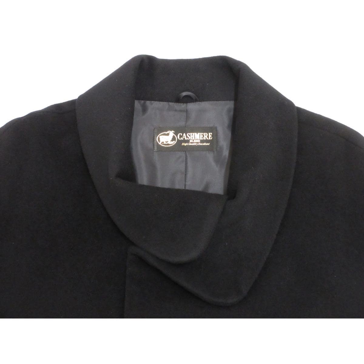 【新品】ケープ カシミヤ混ウール ロール衿