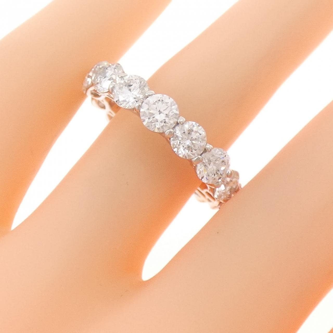 【新品】PT950 ダイヤモンド リング 5.028CT F SI2 Good