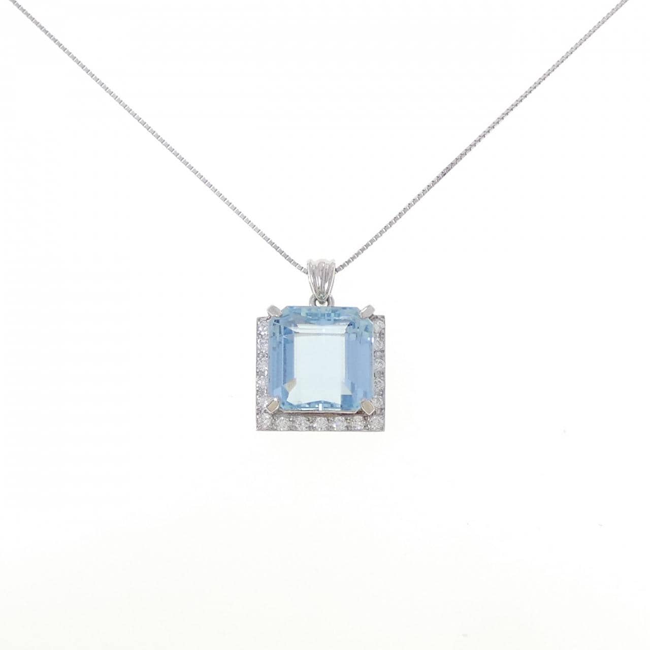 PT900/PT850 アクアマリン ネックレス 11.10CT
