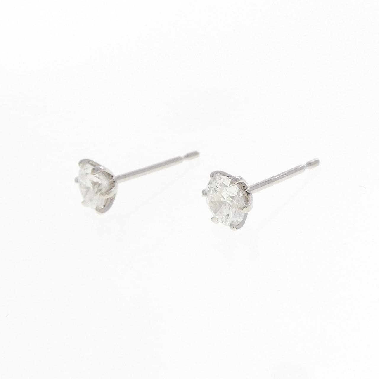 【リメイク】PT900/ST ダイヤモンド ピアス 0.347CT 0.352CT E-F VVS1-2 VG