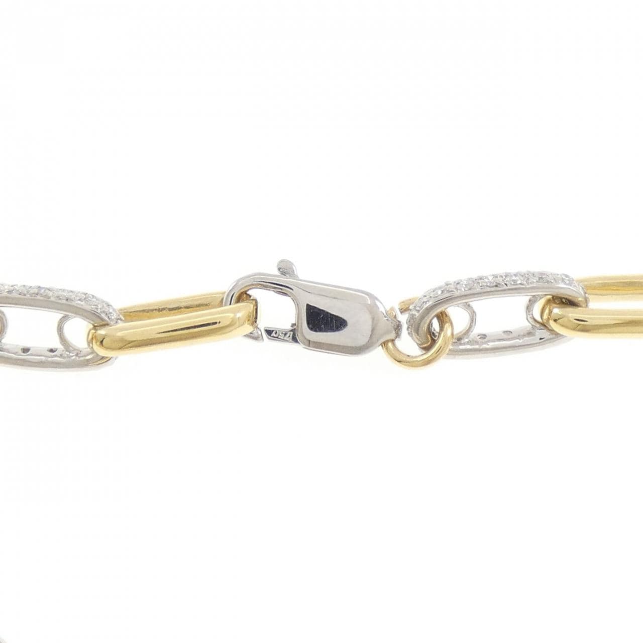 K18YG/K18WG ダイヤモンド ブレスレット 1.00CT