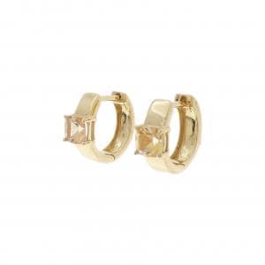 K18YG インペリアルトパーズ ピアス 0.60CT