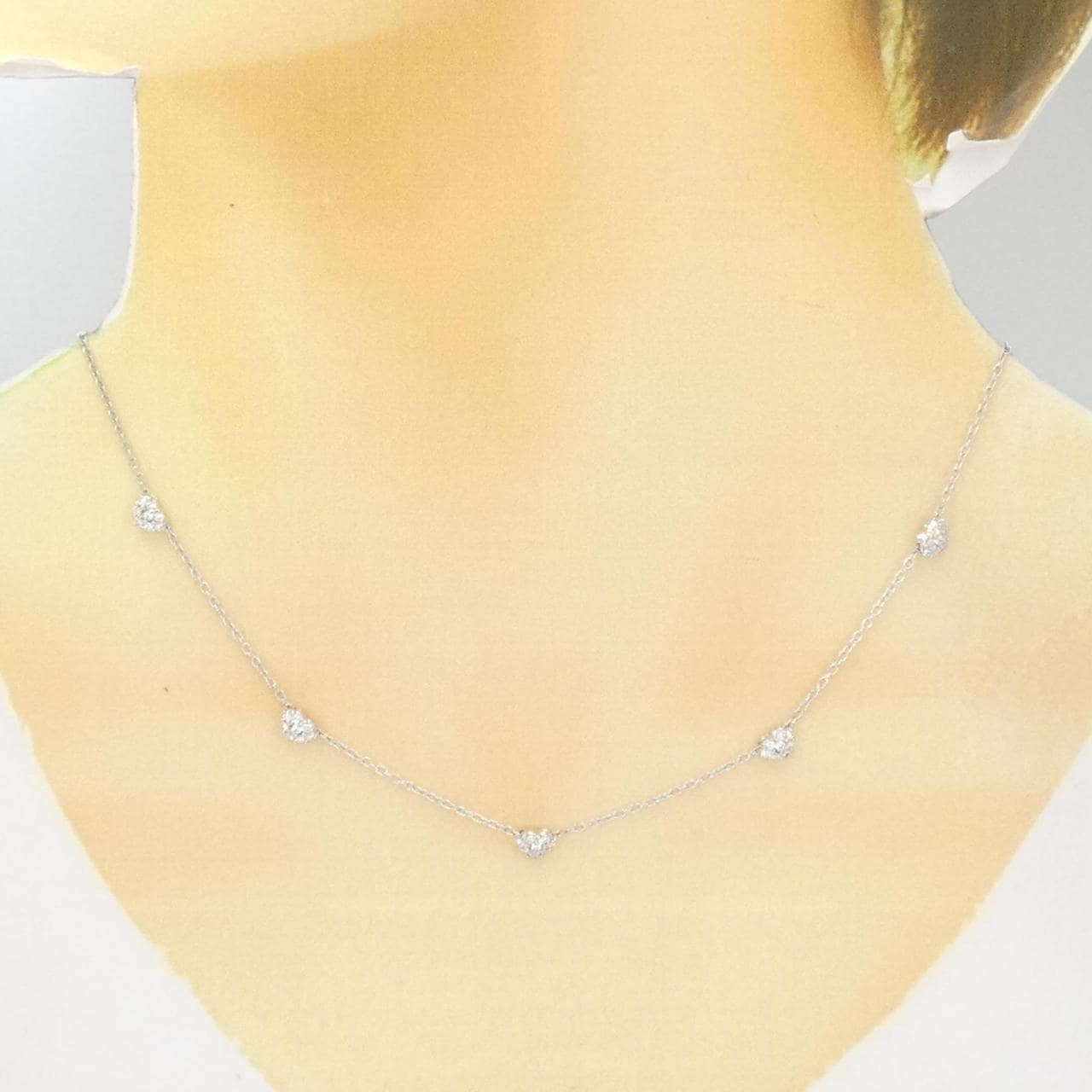 PT Heart Diamond Necklace 0.40CT